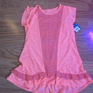 NWT Arizona Jean Company Coral Top Size 16